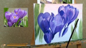 ? ХуДоЖнИкИ | Живопись | Акрил | Рисуем вместе крокусы | Наталья Терехова