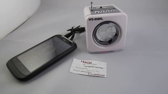 Портативная колонка WS-908RL + mp3 плеер + радио смотреть онлайн