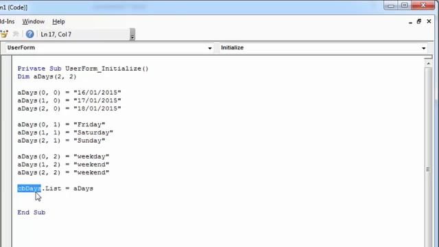 Excel VBA UserForm Combobox Populate from an Array with Transposing it смотреть онлайн