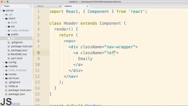 Learn to Create Header with Google Signin | Client side Architecture | MERN Stack | JSUniv смотреть онлайн