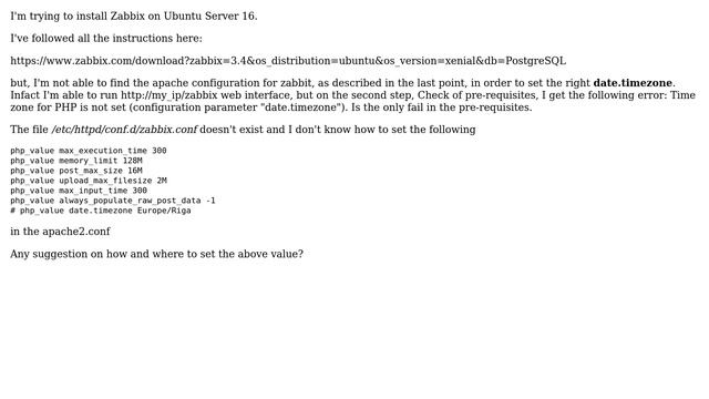 Ubuntu: Zabbix and apache2 conf смотреть онлайн