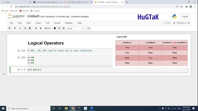 Part 6 - Comparison and Logical operators in Python смотреть онлайн