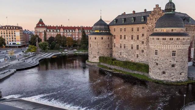 Orebro Castle Time Lapse - Orebro Sweden (HD) смотреть онлайн