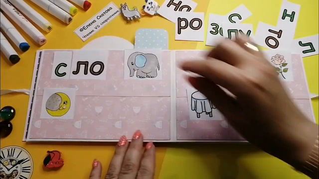 Мини скорочтение Составляем разрезные слова луна роза смотреть онлайн