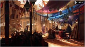 Bazaar | Oriental Market, Trade, Camels, Spices, Music, Ambience | 1 Hour #dnd