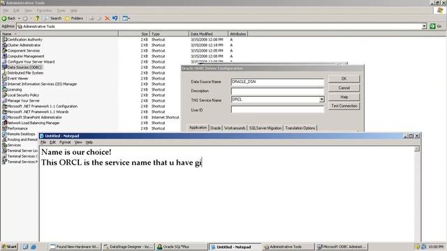 Create ODBC Data Source Connection for oracle in Windows смотреть онлайн
