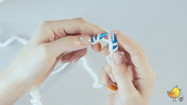 Итальянский набор петель на спицы. Переход от полой резинки к резинке 2X2. смотреть онлайн