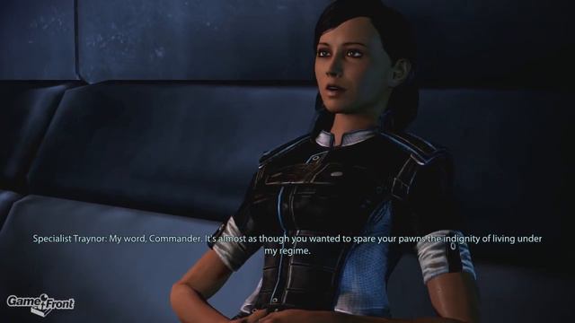 Mass Effect 3 Romance - Male Shepard Shut Down By Specialist Traynor смотреть онлайн