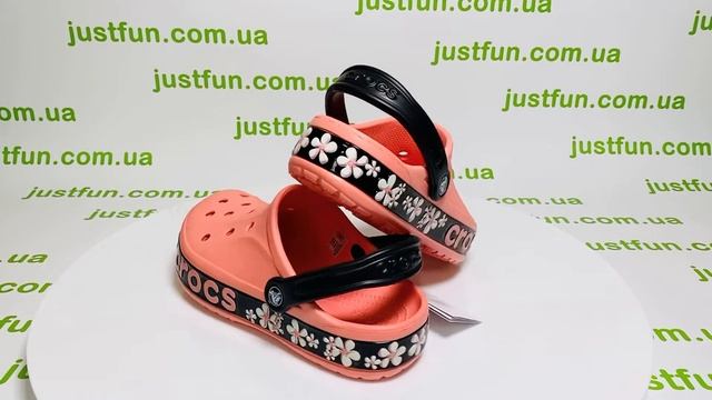 Crocs Bayaband Blossom Melon Floral женские кроксы персиковые c принтом смотреть онлайн