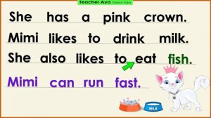 Practice Reading || Short Story for Kids || Reading Lesson || Mimi the Cat ||