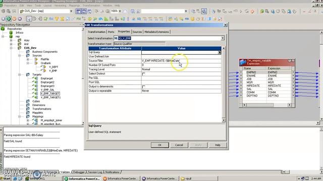 Informatica part18 Informatica Variables смотреть онлайн