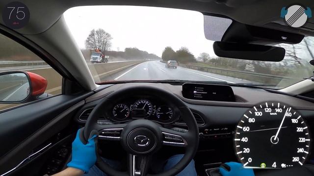 Mazda CX 30 Skyactiv-X 2.0 M Hybrid (2021) AUTOBAHN POV TOP SPEED ? смотреть онлайн