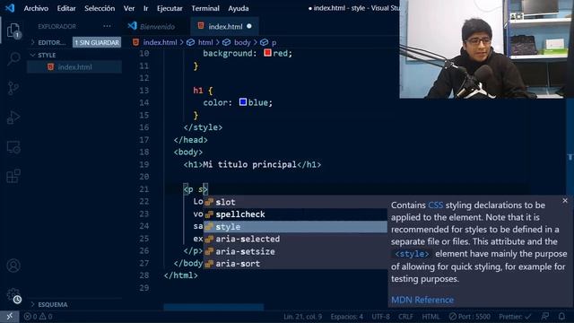 ❤ ¿Qué es Etiqueta Style en HTML? ? Curso de HTML5 смотреть онлайн