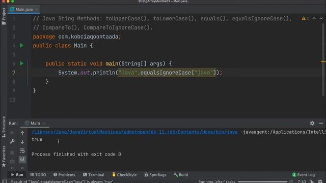 String Methods in Java || Episode #7 || equals(), equalsIgnoreCase(), compareTo().... смотреть онлайн