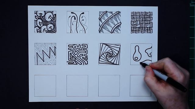 Easy Zentangle Doodles - How to Make12 Extra Patterns - Step by Step Tutorial смотреть онлайн