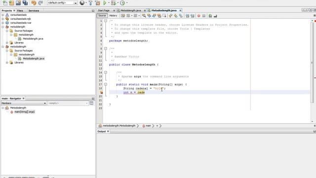 JAVA Clase String "metodo length" смотреть онлайн