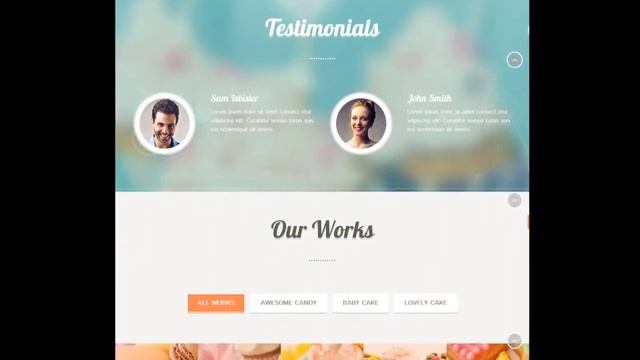 CuteCake Responsive One Page Wordpress Theme - Video ServerThemes.Ney смотреть онлайн