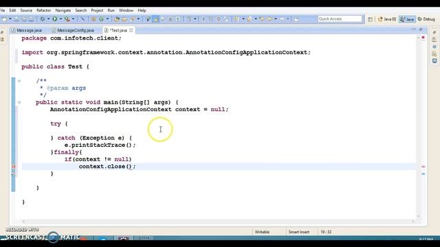 2.Spring Java Based Configuration Example-1 смотреть онлайн