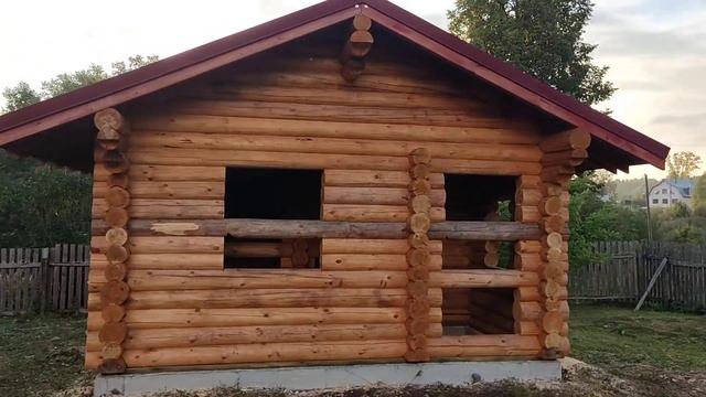 Рубленная баня д. Вяз Кировской области смотреть онлайн