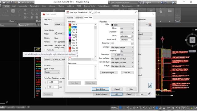 Como imprimir con calidad de linea en AutoCAD смотреть онлайн