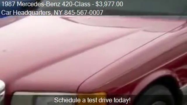 1987 Mercedes-Benz 420-Class 420SEL for sale in New Windsor, смотреть онлайн