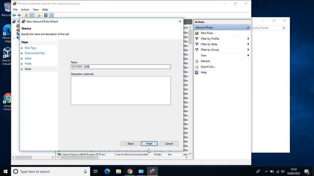 Block inbound connections windows firewall, Remote Desktop , RDP , SMB 139, 445, 3389 смотреть онлайн