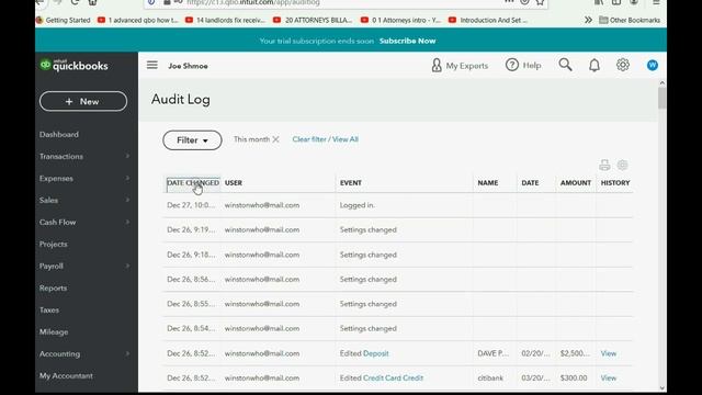 How To Use The Audit Log For QuickBooks Online Security To Track Changes смотреть онлайн