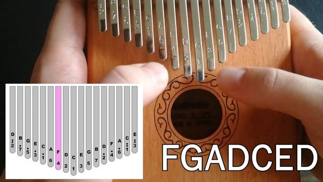 Kalimba - SONG OF TIME. Tutorial смотреть онлайн