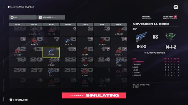 NHL 24 - xTechHockey Created Team's Simulation смотреть онлайн