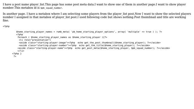 Wordpress: How to show specific post meta? смотреть онлайн
