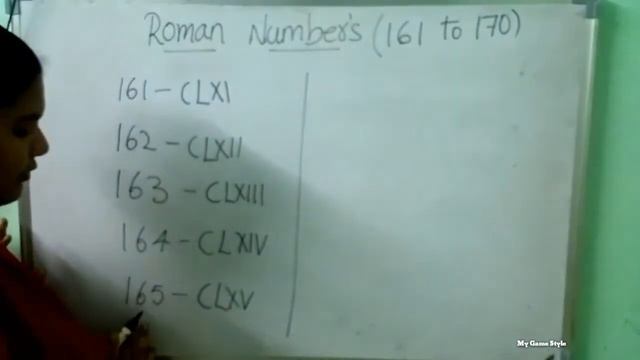 Roman Numbers 161 to 170 | Roman Numerals смотреть онлайн