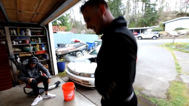 Taking his INSANE 500HP 2JZ S13 on its LAST drive смотреть онлайн