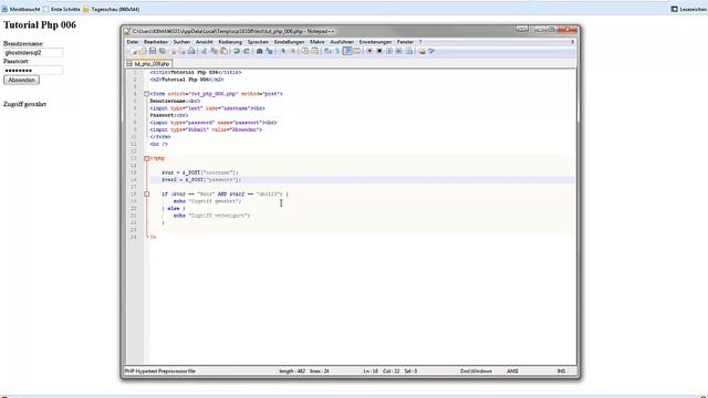 Tutorial PHP 006 - Login Script смотреть онлайн