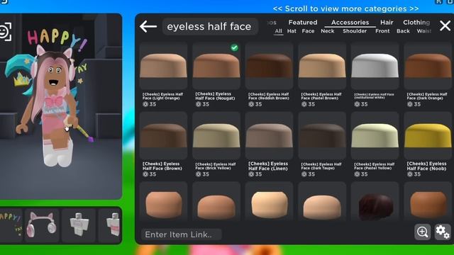 ТУТОРИАЛ НА ДЕШЕВЫЙ И РЕАЛИСТИЧНЫЙ HAPPY FACE В ROBLOX! (не отличить от оригинала) смотреть онлайн