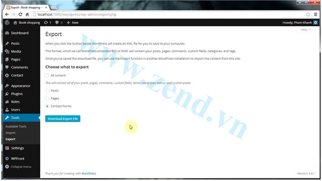 Tự học Wordpress online - 12 P1 Import Export database trong Wordpress смотреть онлайн