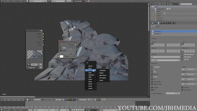 Blender Tutorial: How to Render a Z pass in Blender for After Effects смотреть онлайн