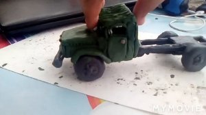 Большой обзор машин и грузовиков из пластилина