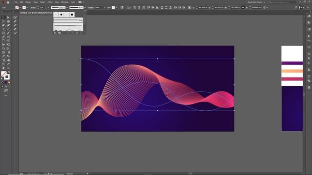 Абстракция в Adobe Illustrator. Blend Tool/Часть 1 смотреть онлайн