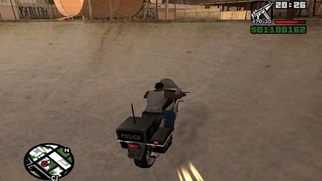 ДРАЙВ НА МОТОЦИКЛЕ ПОЛИЦЕЙСКОМ В GTA San Andreas смотреть онлайн