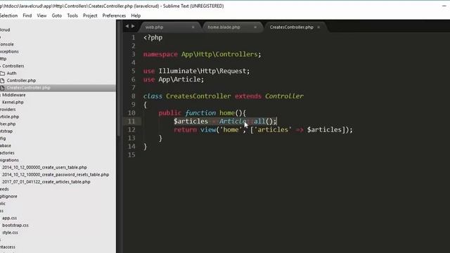 How to Make Laravel 5.4 CRUD Tutorial using Bootstrap смотреть онлайн