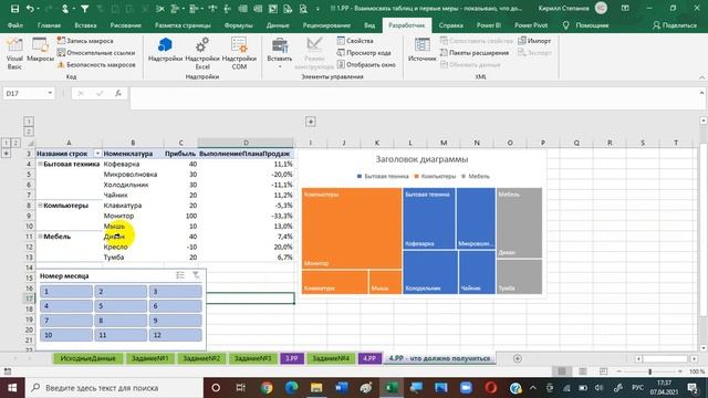 1 Power Pivot - Взаимосвязь таблиц и первые меры смотреть онлайн