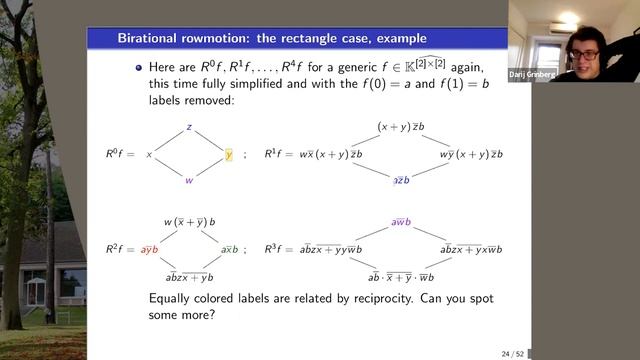 Darij Grinberg - Noncommutative Birational Rowmotion on Rectangles смотреть онлайн