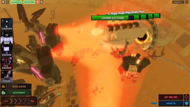 НОВЫЙ ПЕРЕРАБОТАННЫЙ ТИТАН ТВ МЕН против БЕСКОНЕЧНОЙ АРМИИ в Skibi Defebce Roblox смотреть онлайн