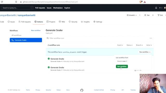 GitHub Actions || Snake eating contribution graph смотреть онлайн
