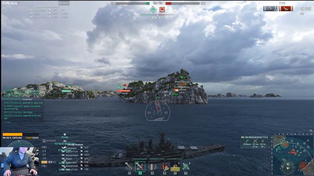 Playing North Carolina and Moltke in World of Warships 2 смотреть онлайн