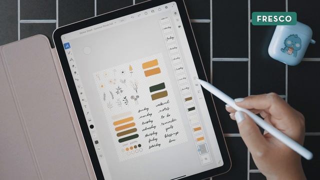 How to Make Digital Stickers in Adobe Fresco AND Procreate | iPad Tutorial + FREE Stickers смотреть онлайн