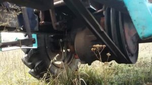 Самодельный трактор на ременной передаче!