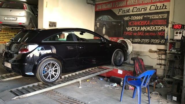 Opel Astra OPC H- замер на диностенде... смотреть онлайн