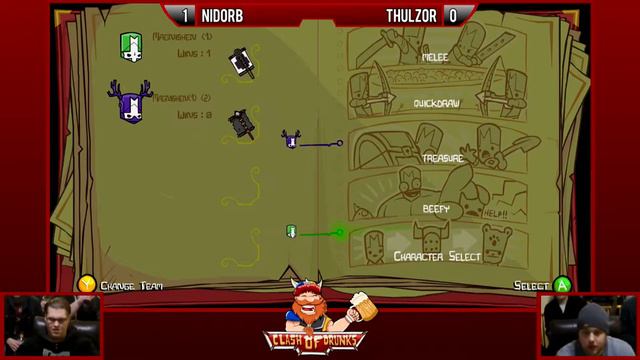 Nidorb (Green) vs. Thulzor (Blacksmith) - Castle Crashers - Qualifier #3 - Clash of Drunks II смотреть онлайн