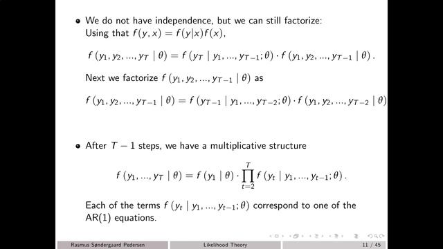 Maximum Likelihood Estimation for Time Series Models смотреть онлайн